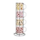 image 1 of Striped Fruits Stacking Mugs Set - Colourful Set of 4 Ceramic Mugs Gift Set with Metal Stand | White