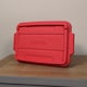 image 3 of 11L Black and Red Small Tuff Stackable Storage Box with Lid and Carry Handles | Multi | Black / Red