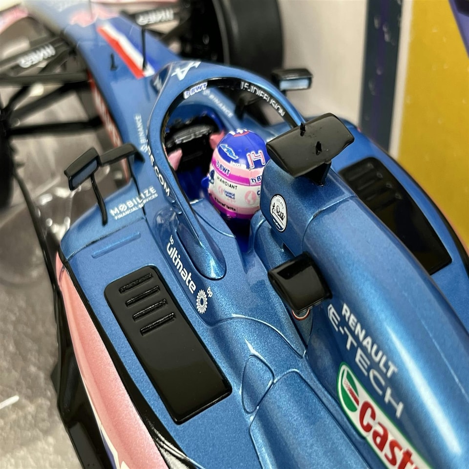 image 1 of Fernando Alonso #14 Alpine A522 Monaco GP 2022 1:18 Scale Solido 1808803