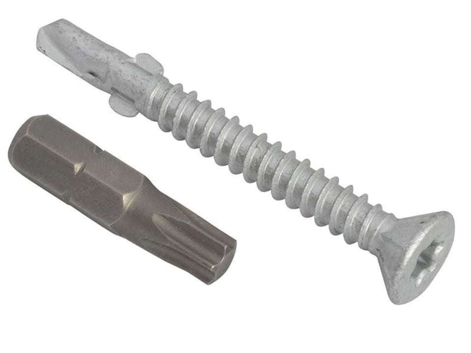Forgefix Techfast Roofing Screw Timber - Steel Light Section 4.8 X 38Mm Pack 100
