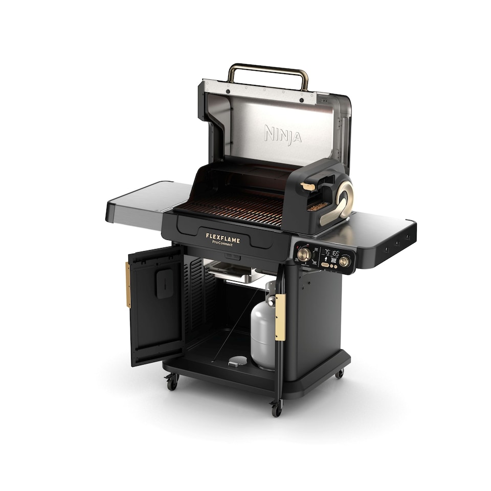 image 1 of Ninja FlexFlame Outdoor Cooking System & Pro Connect App PG305UK Black and Silver