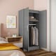 image 2 of HOMCOM Modern Wardrobe Closet, Clothes Cabinet
