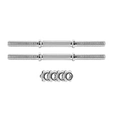 Phoenix Fitness Dumbbell Handles 35cm | Silver
