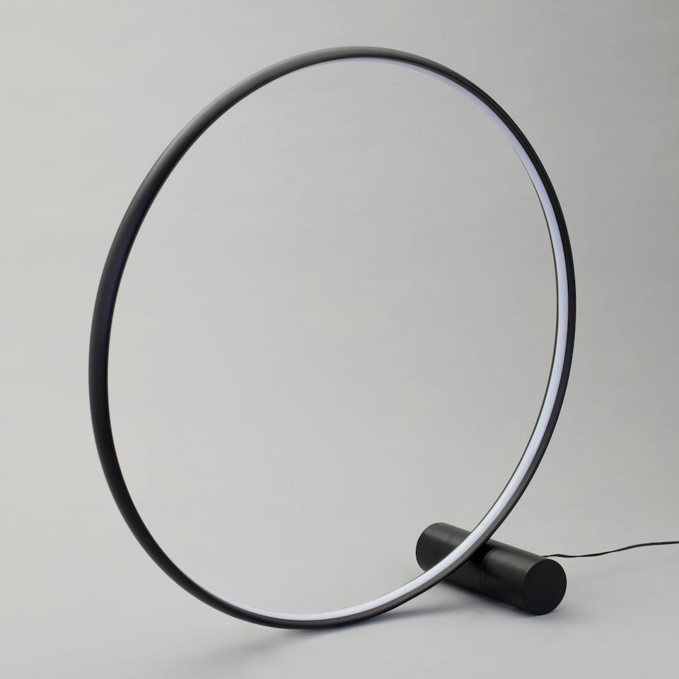 image 1 of BHS Paisley Floor Lamp, Cream Black | Black