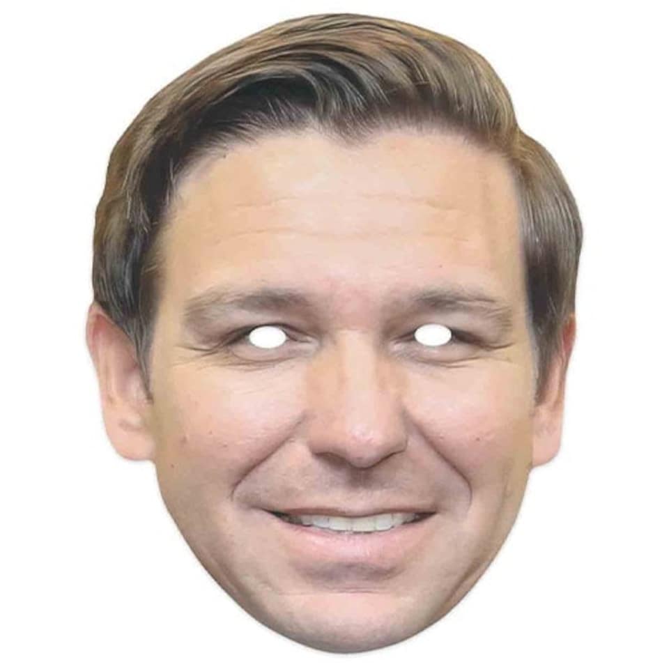 Governor of Florida Ron DeSantis Cardboard Face Mask
