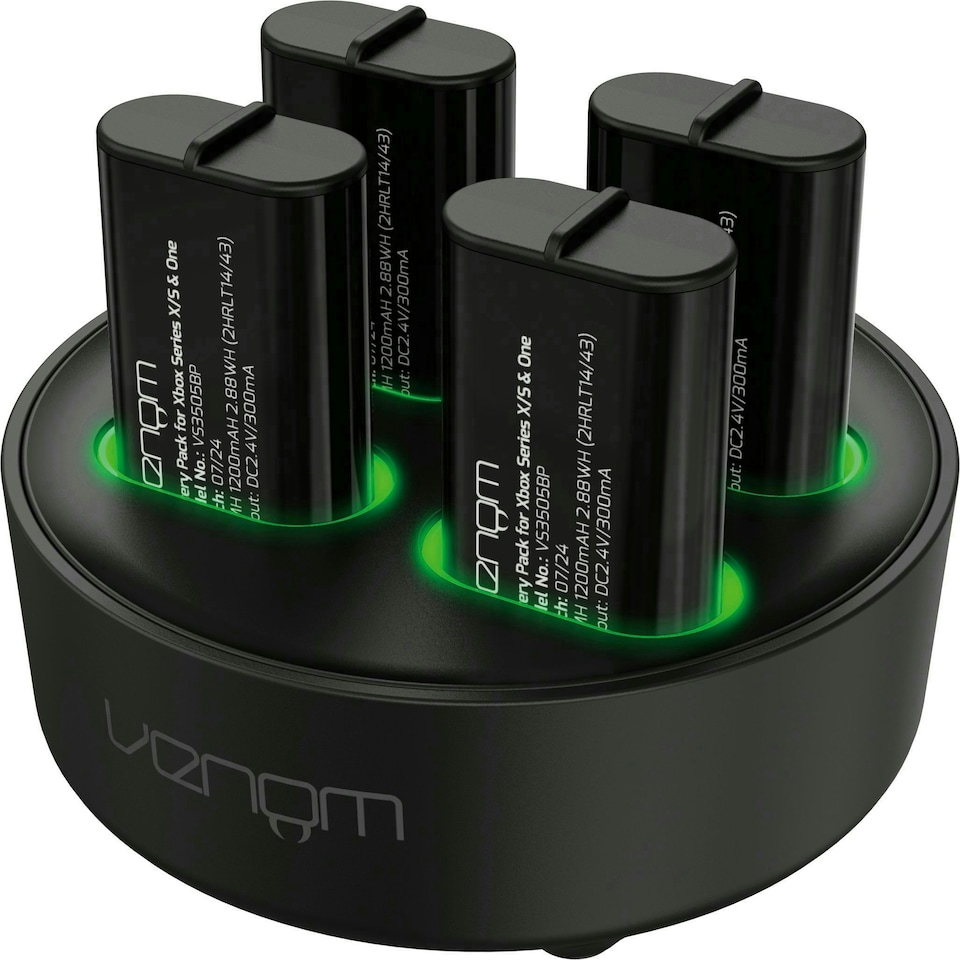 image 1 of Venom Xbox Rechargeable Battery 4-Pack with Charging Dock AA