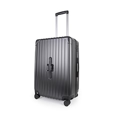 Lightweight Hard Shell Check-In Suitcase with Cupholder | Black | Medium