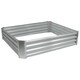 image 1 of Harbour Housewares Square Galvanised Steel Raised Garden Bed - 120cm x 120cm - Silver N/A