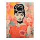 image 3 of Audrey Icon Floral Fun Pastel Colourful Black Framed Wall Art Print A4