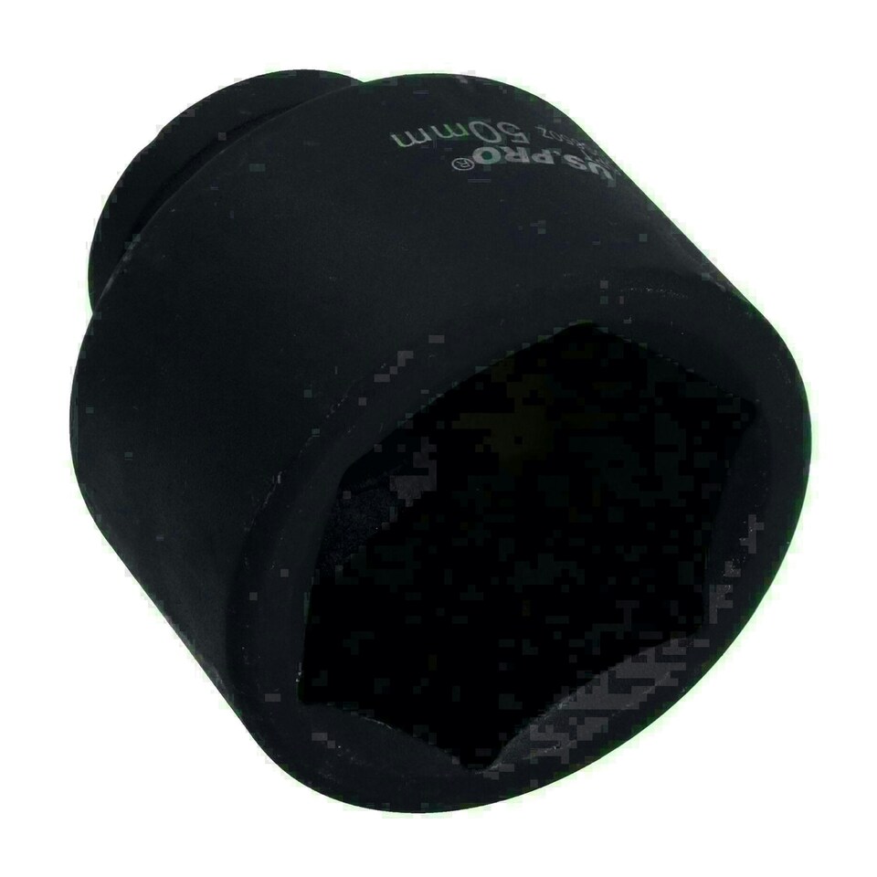 image 1 of 3/4" Drive 50mm Shallow Metric MM Impact Impacted Socket 6 Sided Single Hex