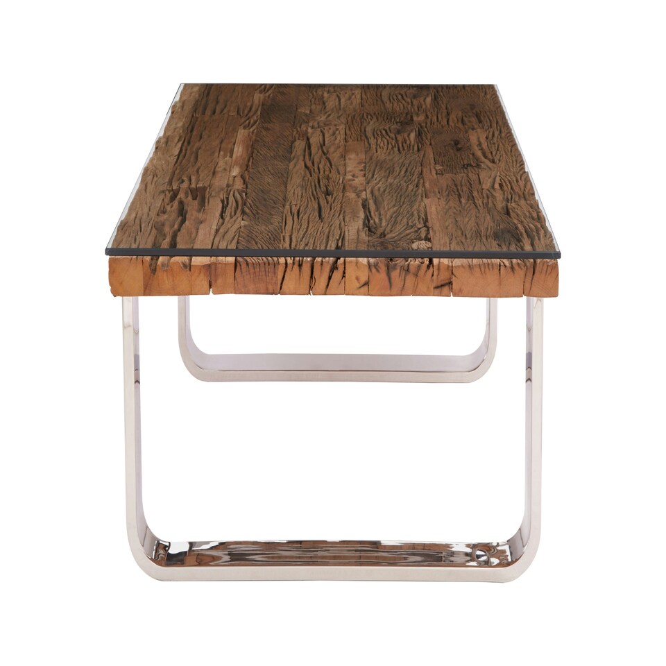 image 1 of Interiors by Premier Natural U Shaped Base Coffee Table Brown