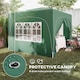 image 7 of Outsunny 3 x 3(m) UPF50+ Pop Up Gazebo with Sides and Carry Bag, Dark Green