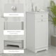 image 5 of HOMCOM Bathroom Cabinet with Folding Laundry Hamper and Drawer