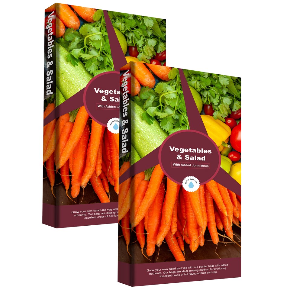 50 Litre Salad & Vegetable Grower Bag With Balanced Nutrients & Water ...