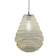 image 1 of CGC Casablanca Medium Silver Moroccan Mesh Metal Ceiling Pendant Light | Silver | Silver | Height: 34 cm Width: 30 cm Ceiling Rose Height: 150 cm
