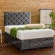 image 1 of Chesterfield Black Plush Ottoman Foot Lift Single 3FT Bed Set