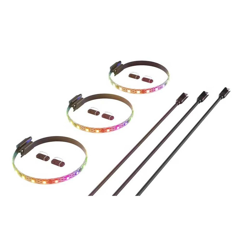 LS30 RGB Light Strips 1000mm Black 2 Pack