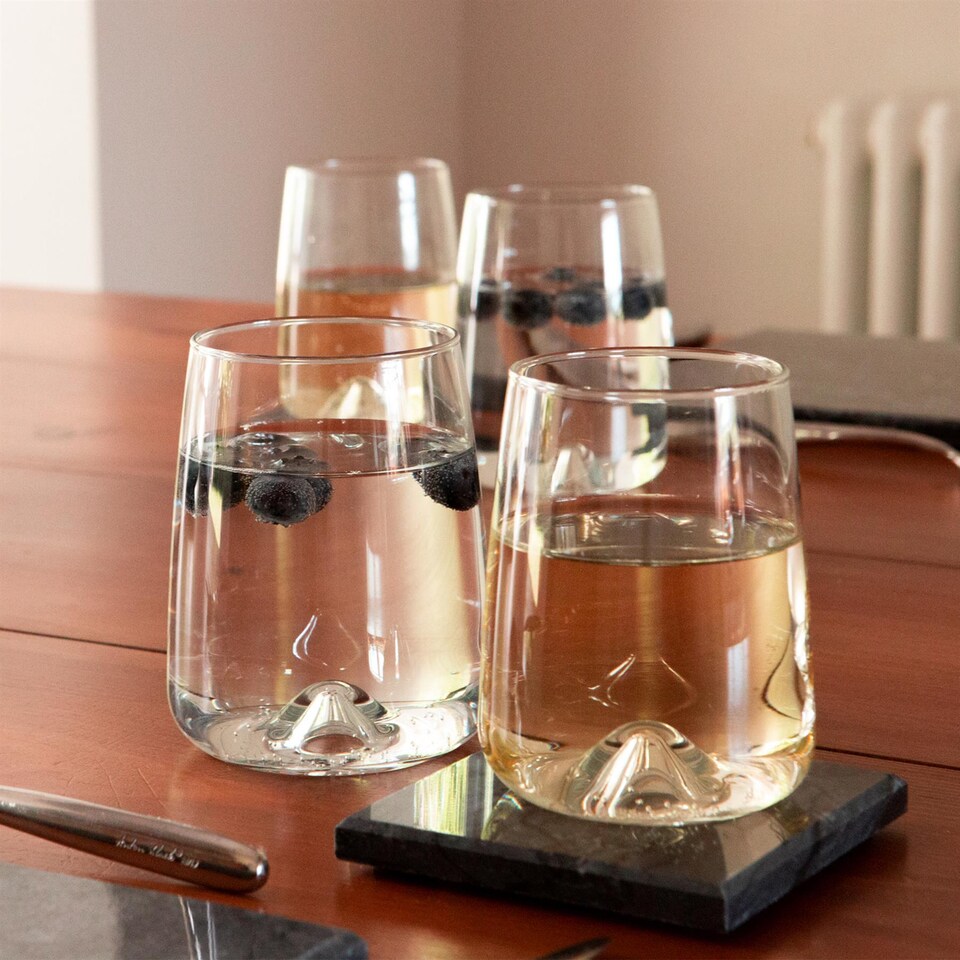image 1 of LAV Terra Tumbler Glasses - 360ml - Clear - Pack of 6 | Clear | Clear