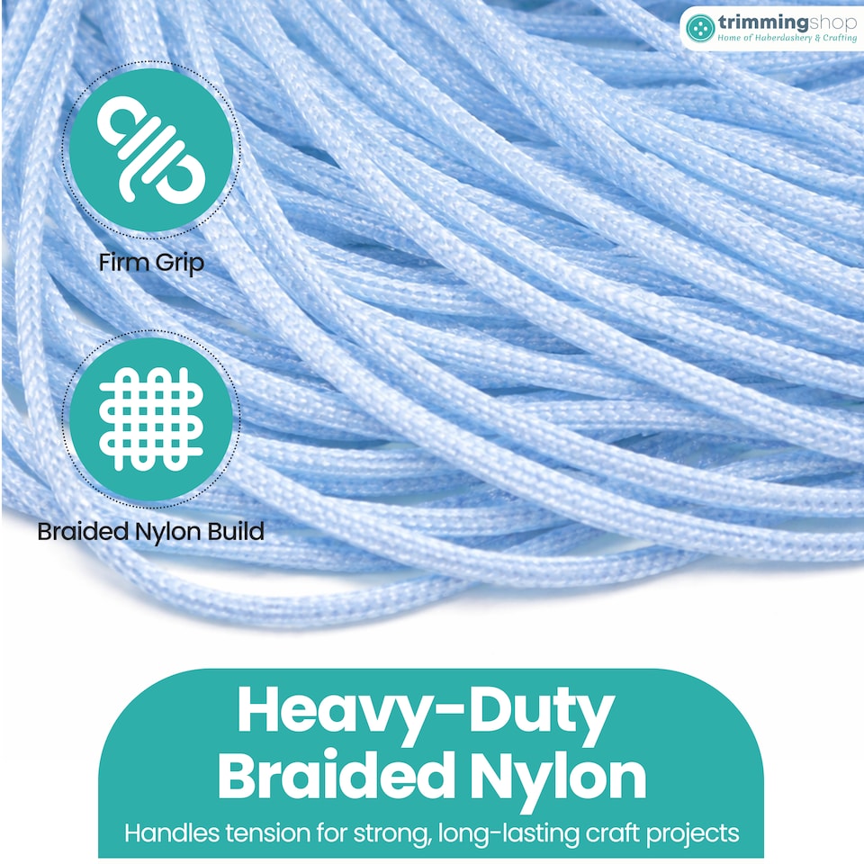 image 1 of 1.2mm x 10 Metres Nylon Cord for Jewelry Making & DIY Craft Projects