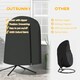 image 9 of Outsunny Hanging Egg Chair Cover Garden Swing Chair Cover Waterproof, Black Grey