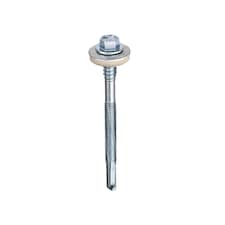 5.5/6.3X130 Hex Head Hi Thread Comp. Panel Self Drill Screw - Box of 100 | Silver