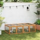 image 7 of PawHut Rabbit Hutch Cage, Wooden Outdoor Run with Openable Roof, Natural