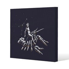 Sign of the zodiac cancer (canvas) 90 x 90 x 4cm