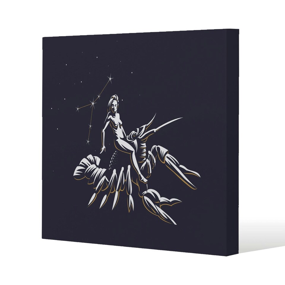 Sign of the zodiac cancer (canvas) 90 x 90 x 4cm