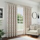 image 1 of Enhanced Living Cotswold Red Floral Tape Top 100% Blackout Curtains 65 x 72 inch (165x183cm) Thermal Noise Reducing Curtains for Bedroom and Living Room