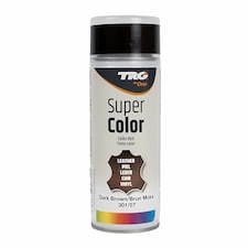 TRG Super Colour Aerosol Paint - Leather and Vinyl Recolouring 400ml | Brown | Dark Brown