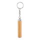 image 1 of MidOcean Pianti Mini Bamboo Keyring Torch - Wood - One Size
