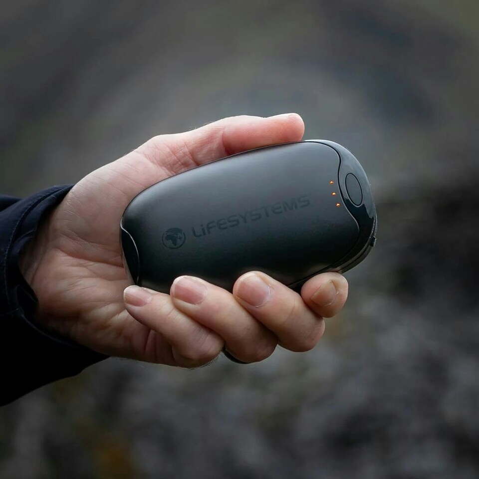 image 1 of Lifesystems Rechargeable Hand Warmers Magnetic Dual Palm Black