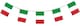 image 1 of Italy Flag Rectangle Party Bunting 10m with 20 Flags