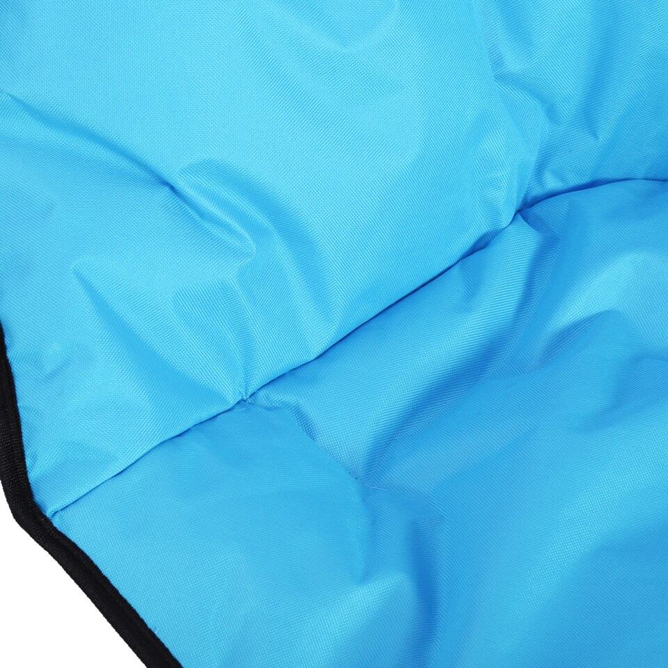 image 1 of Outsunny Camping Moon Chair, Portable Folding Camping Chair for Adults with Wide Padded Oxford Seat for Outdoor Camp, Travel, Fishing, Beach, Blue