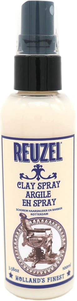 image 1 of Reuzel Clay Hairspray for Men, Texturizing & Volumizing Spray, Matte Finish, Lightweight Hold, 3.38oz 100ml