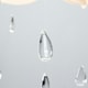 image 3 of ValueLights Extra Large White Cloud with Acrylic Jewel Raindrop Water Droplets Ceiling Light Shade & LED Bulb White