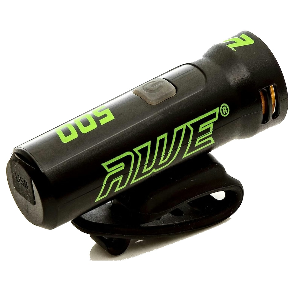 image 1 of AWE Blast USB 500 Lumens Rechargeable LED Front Bike Light Black 7 hrs Run Time*
