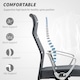 image 3 of HOMCOM High Back Office Chair, Computer Desk Chair for Home, Grey | Grey