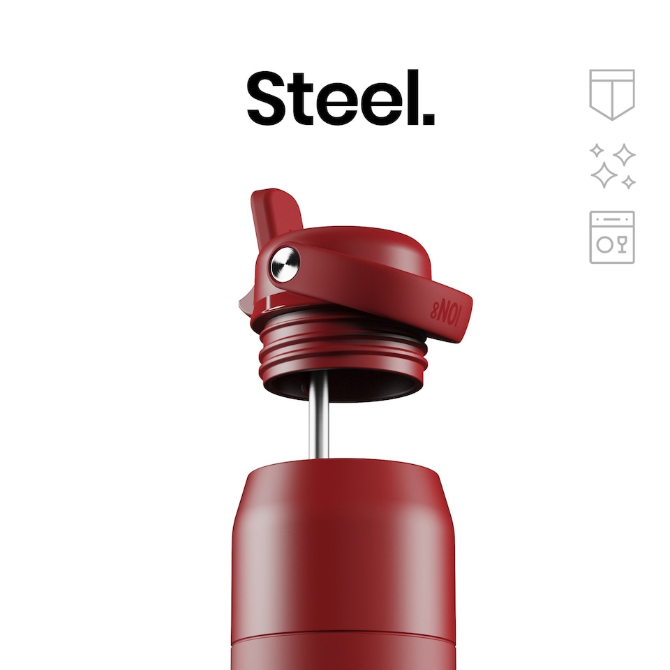 image 1 of ION8 URBAN Insulated Steel Water Bottle, Dual Tone, 540ml / 18oz