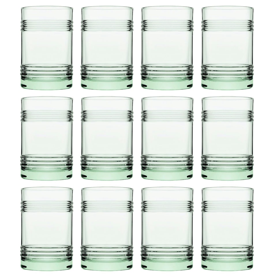 image 1 of Pasabahce Aware Tincan Recycled Highball Glasses - 490ml - Green - Pack of 12