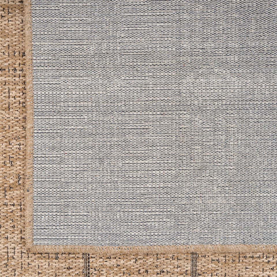 image 1 of KUKOON Kai Hardwearing Washable Jute-Effect Runner – Natural Brown Hallway Matv 80cm x 300cm