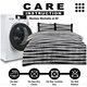 image 5 of VELVETIO Margot Complete Duvet Cover Set with Fitted Sheet Breathable Bedding Quilt Black | King