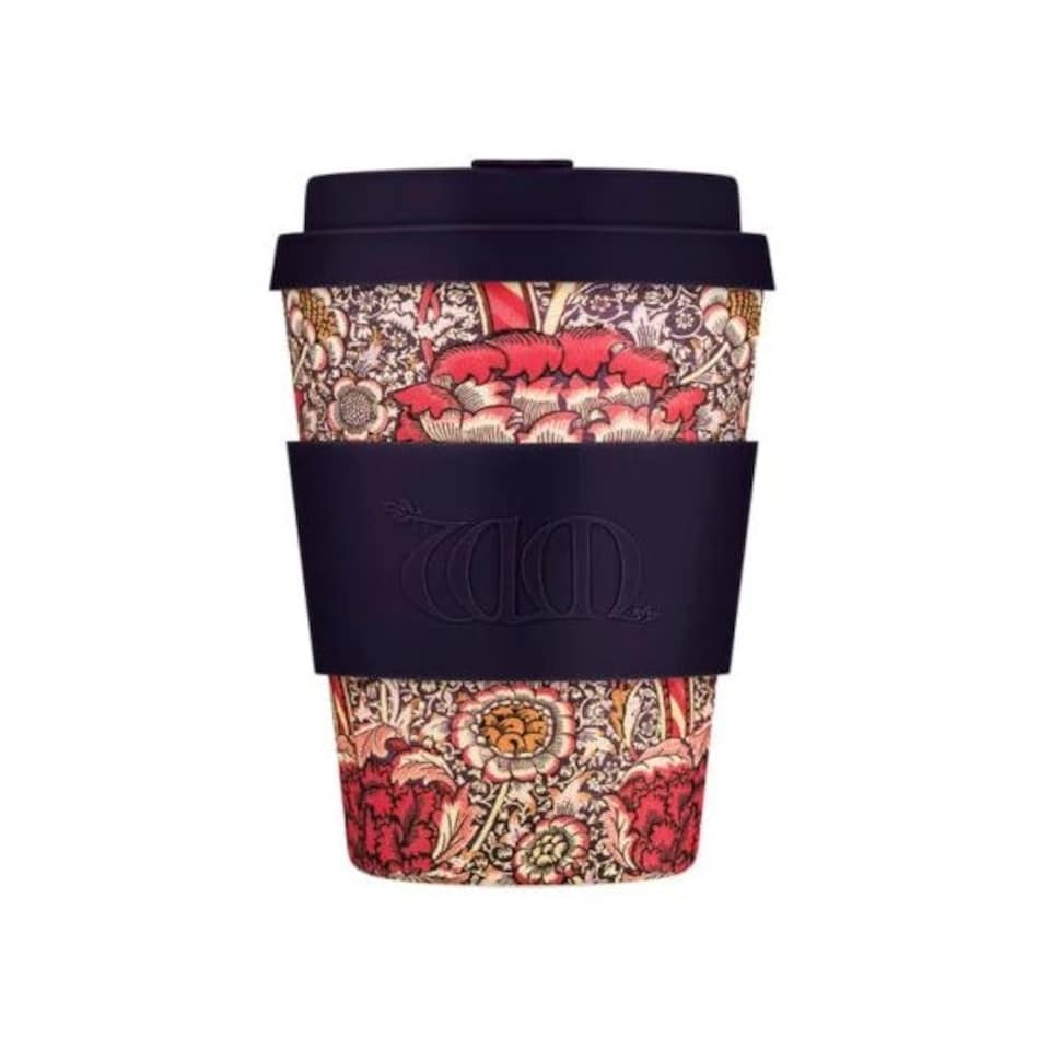 image 1 of 12oz 350ml William Morris Reusable Eco-Friendly 100% Plant Based Coffee Cup - Melamine Free, Dishwasher/Microwave Safe Travel Mug N/A | Wandle