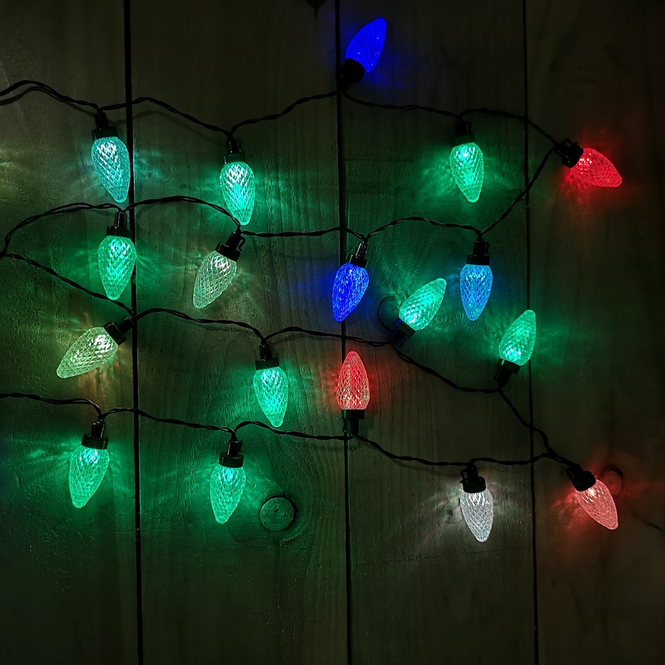 image 1 of Indoor Outdoor Colour Changing 40 LED crystal Pine Cone Lights
