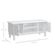 image 3 of HOMCOM Modern TV Stand with Storage Shelf and Two Door Cabinets
