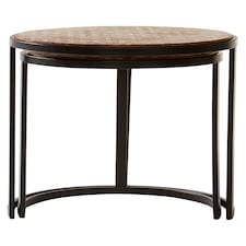 Interiors By Premier Sturdy Chevron Side Tables, Durable Side Table By Couch For Livingroom, Versatile Small Table For Outdoor