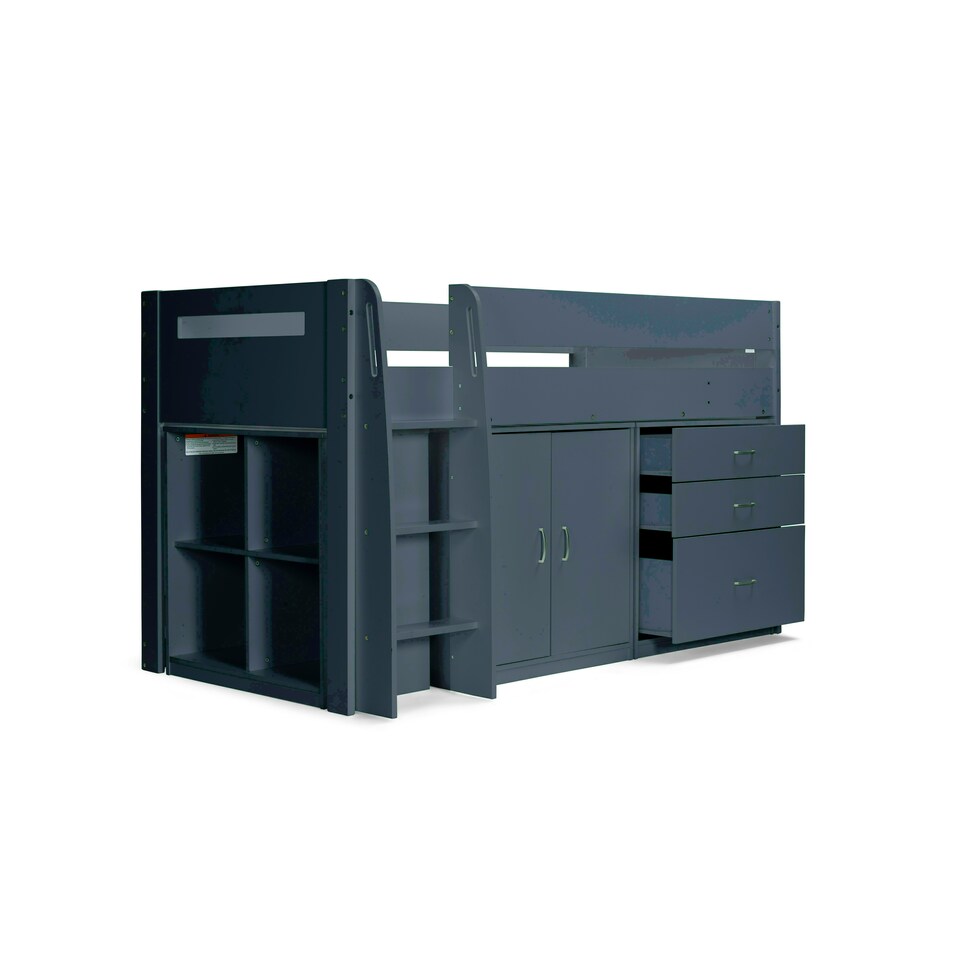 image 1 of Lacy Grey Storage Mid Sleeper And Clay Orthopaedic Mattresses