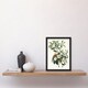 image 2 of Audubon Framed Wall Art Print Bachmans Warbler and Franklinia Tree Home Décor
