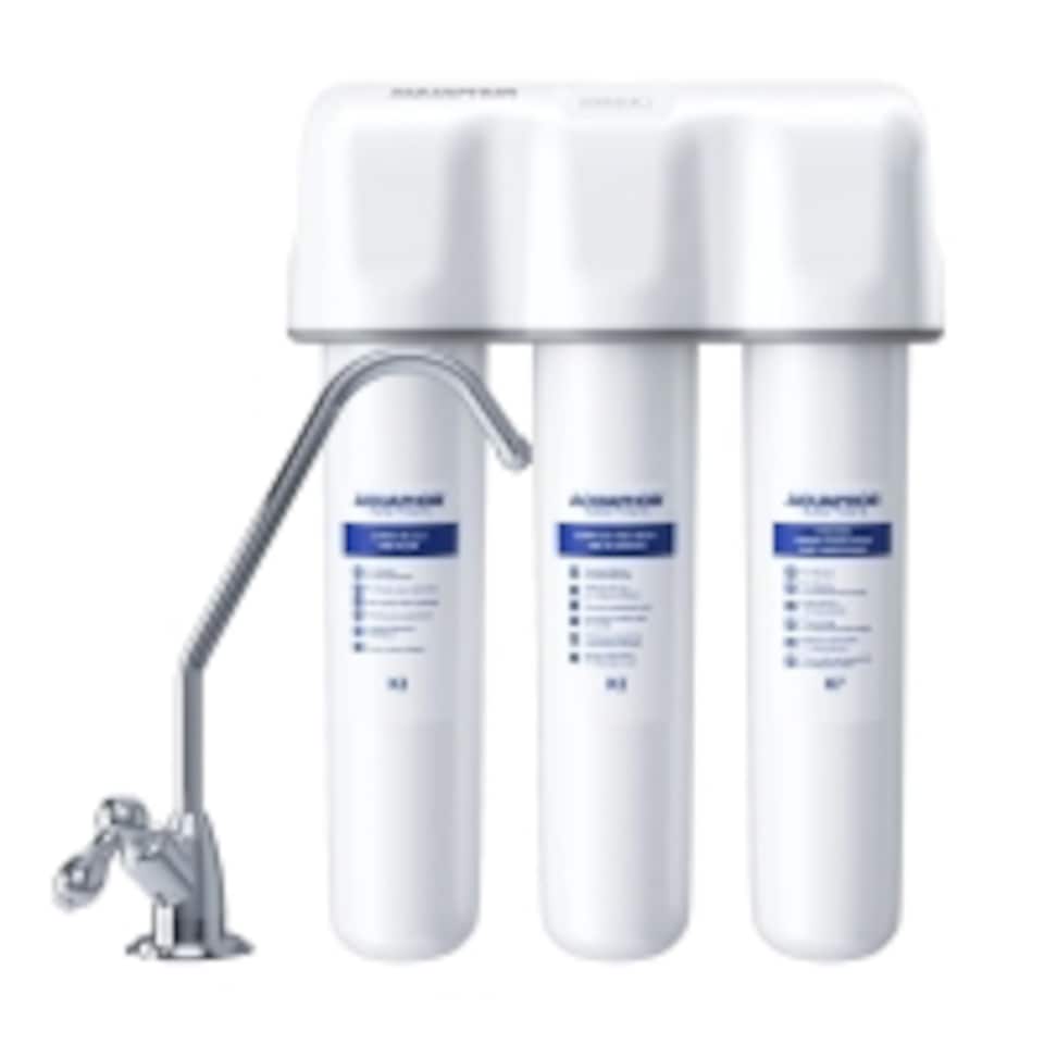 image 1 of AQUAPHOR Crystal Under‑the-Sink Water Filter System: Filter Capacity: 8000 Litres | White