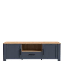 Bohol TV Unit Inc. LED Light in Riviera Oak/Navy